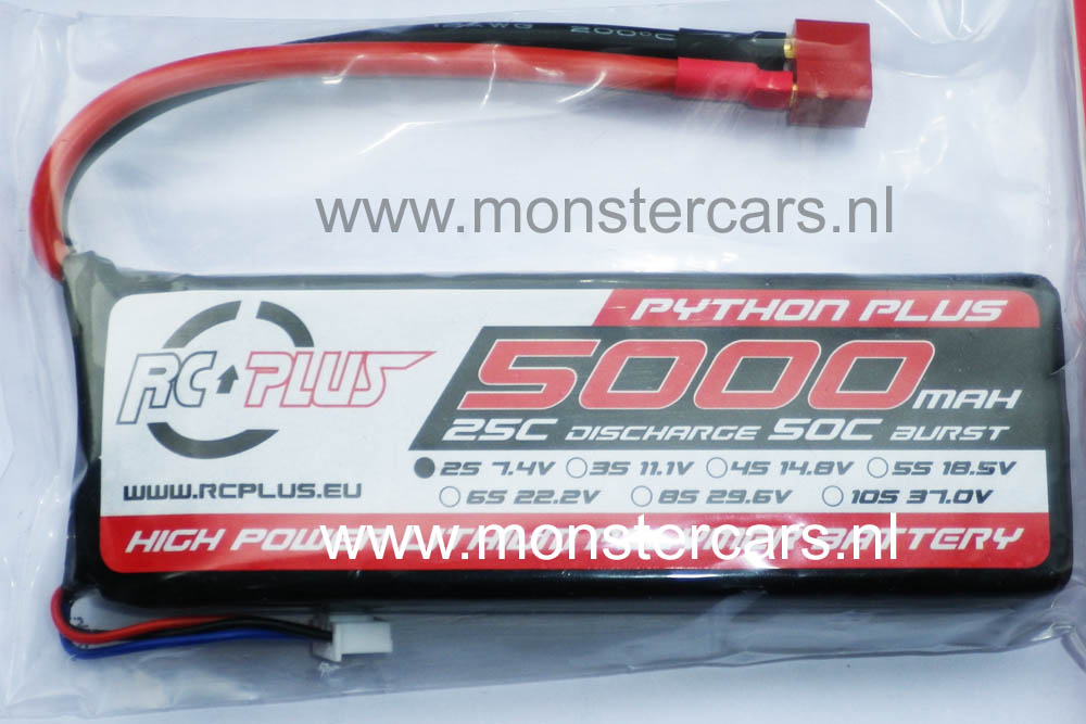 Python Plus 7,4V 5000mAh 25/50C LiPo Accu